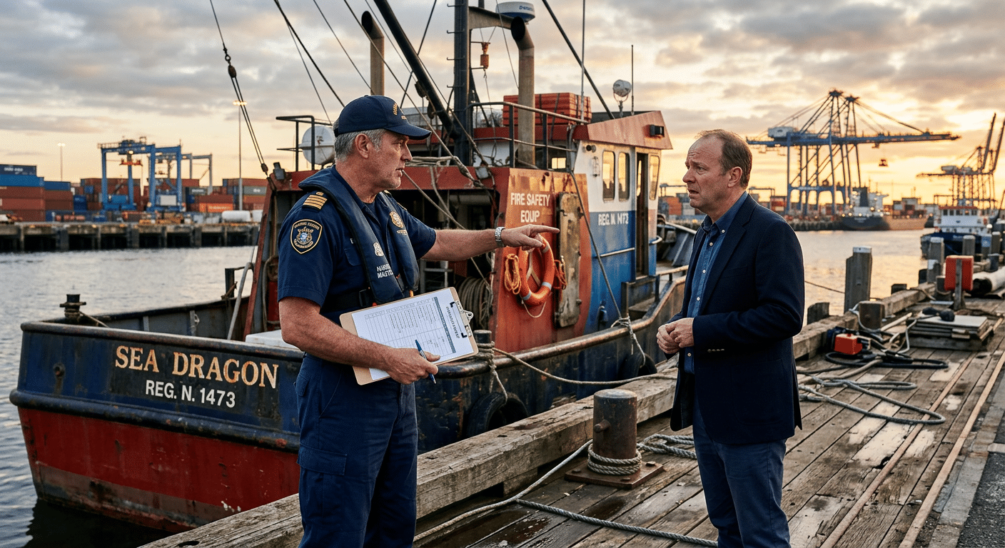 Que risque un armateur sans dotation conforme lors d'une visite de sécurité ?